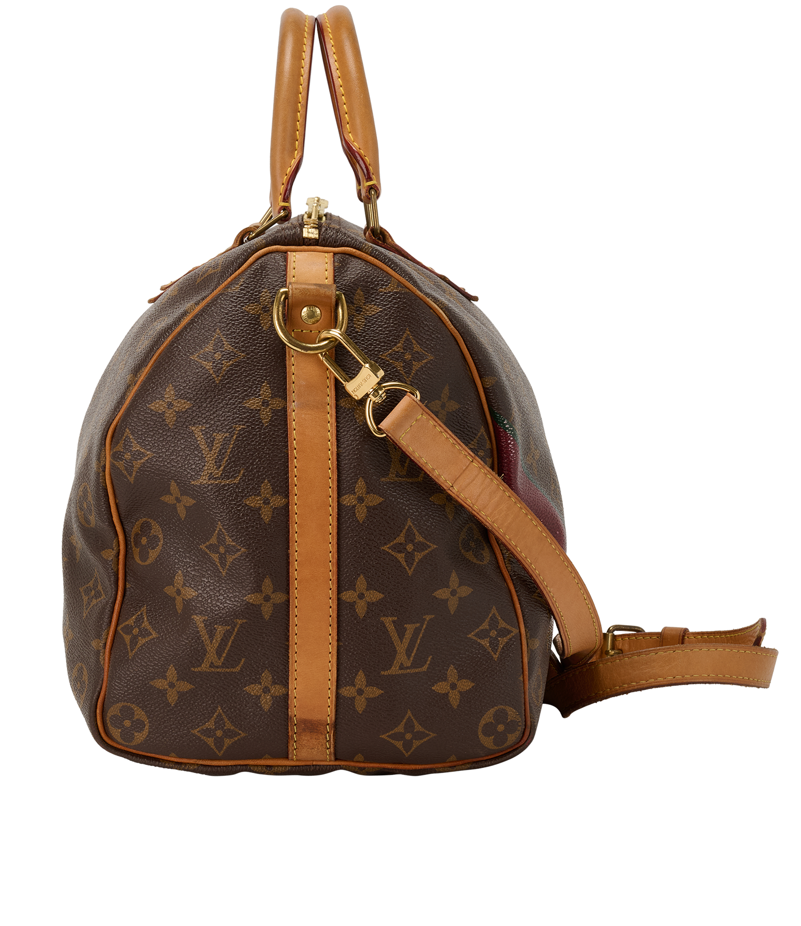 Speedy Bandouliere 35, &pound;850, Handbags, Brown, Canvas, Bottom view